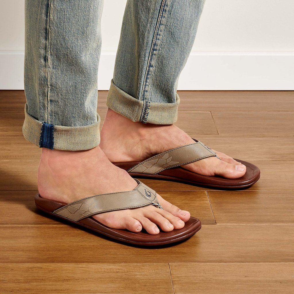 Sandalias Olukai Kūlia - Chanclas Hombre Grises 20586-214